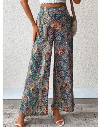 Nationality/Ethnic Loose Casual Pants